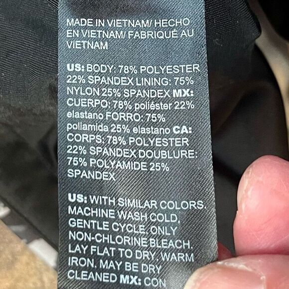 Chico’s Zenergy Gray Black Marble So Slimming Activewear Leggings 2 12/14 - Picture 7 of 10